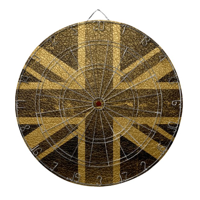 United Kingdom Flag Vintage #2 Dartboard (Front)