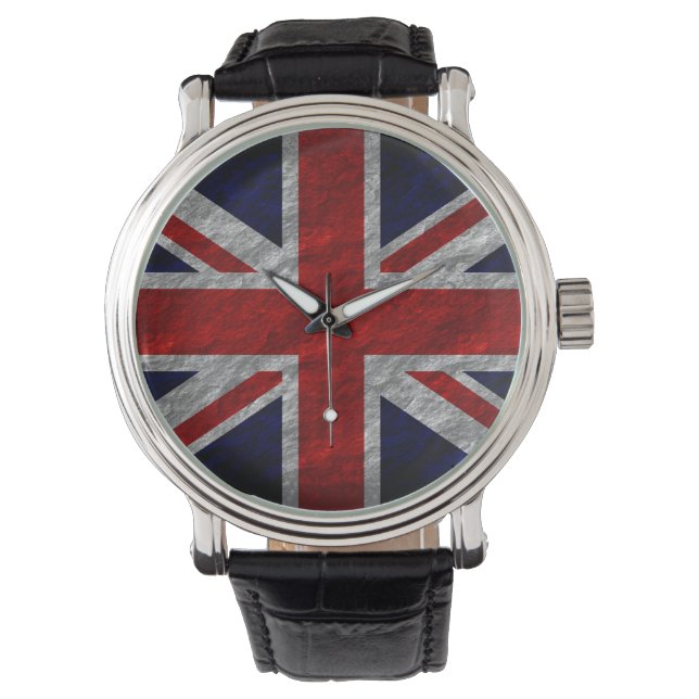 United Kingdom Flag Vintage 3 Watch (Front)