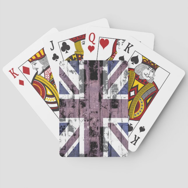 United Kingdom Flag Vintage Playing Cards (Back)