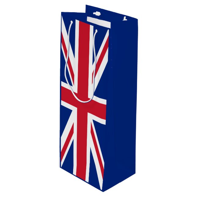 United Kingdom flag Wine Gift Bag (Front Angled)