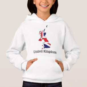 United Kingdom Flag Within Map Design - Souvenirs