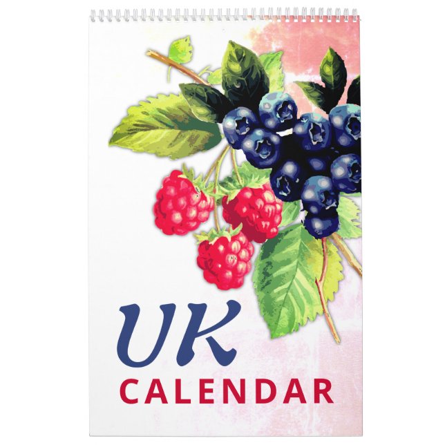 United Kingdom | Fruits and Veggies 2026 Wall Calendar (Cover)