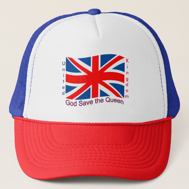 United Kingdom - God Save the Queen Trucker Hat (Front)