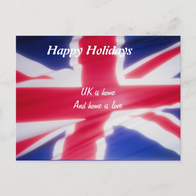 United kingdom happy holidays postcards (Front)