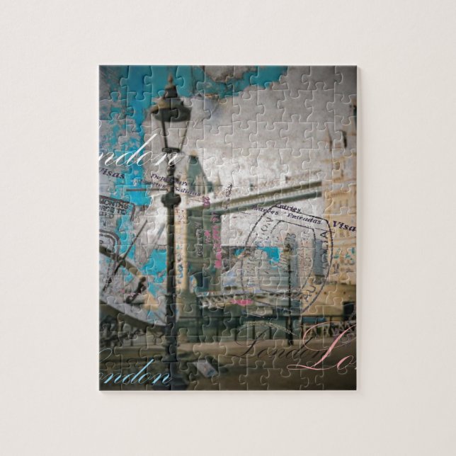 united kingdom Lamppost thames london tower bridge Jigsaw Puzzle (Vertical)