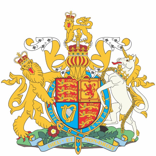 United Kingdom national emblem Standing Photo Sculpture (Front)