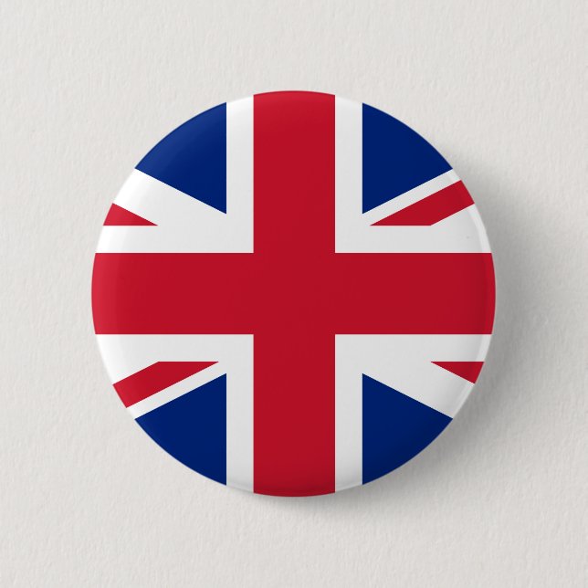 United Kingdom National Flag 6 Cm Round Badge (Front)