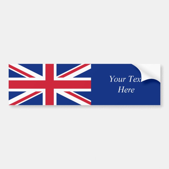 United Kingdom National Flag Bumper Sticker (Front)