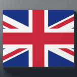 United Kingdom National Flag Plaque<br><div class="desc">National flag of Great Britain & Northern Ireland This flag, also known as the Union Jack or Union Flag, originated in 1801 with the union of Great Britain and Ireland. It consists of a combination of the flags of England, Scotland and Ireland, and has a 2:1 ratio (although a version...</div>