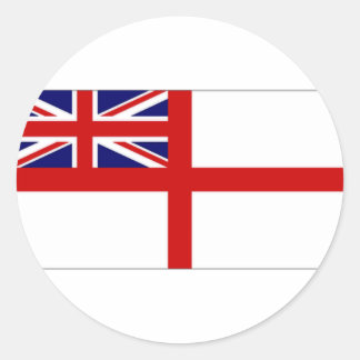 United Kingdom Naval Ensign White Ensign Classic Round Sticker