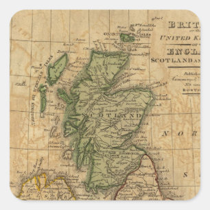 United Kingdom of England, Scotland and Ireland Square Sticker