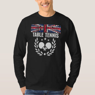 United Kingdom Ping Pong     UK Table Tennis Suppo T-Shirt