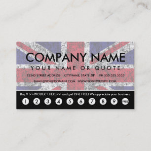 united kingdom punch card