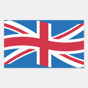 United kingdom rectangular sticker