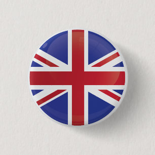 United Kingdom Round Icon Flag 3 Cm Round Badge