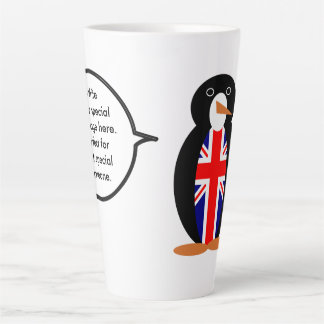 United Kingdom Talking Ms. Penguin Latte Mug