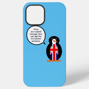 United Kingdom Talking Ms. Penguin Personalised  iPhone 12 Pro Max Case