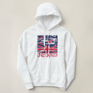 United Kingdom UK flag BY MASANSER PIXELAT Hoodie
