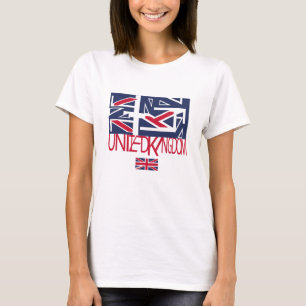 United Kingdom UK flag BY MASANSER PIXELAT T-Shirt