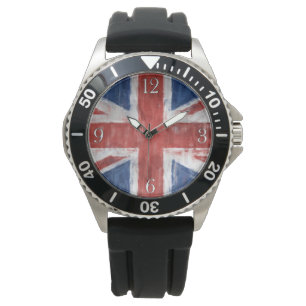 United Kingdom Union Flag Patriotic Wristwatch