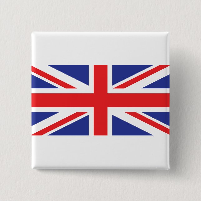 United Kingdom /Union Jack Flag 15 Cm Square Badge (Front)