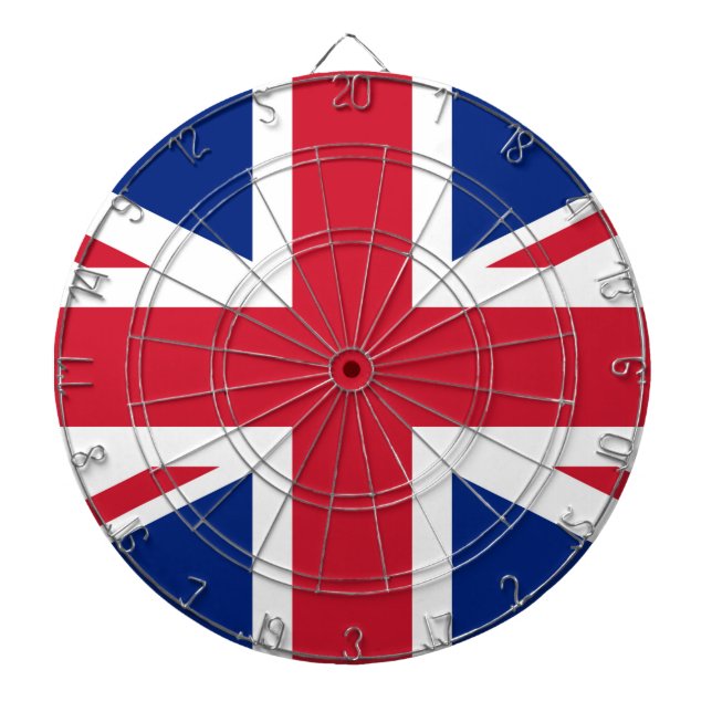 United Kingdom Union Jack Flag Dartboard (Front)