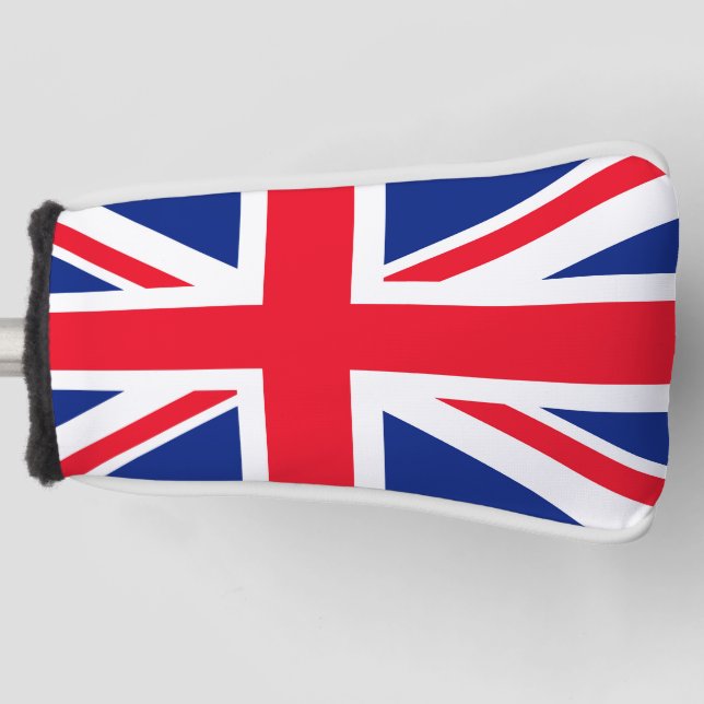 United Kingdom Union Jack Flag Golf Head Cover (Front)