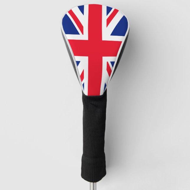 United Kingdom Union Jack Flag Golf Head Cover (Front)