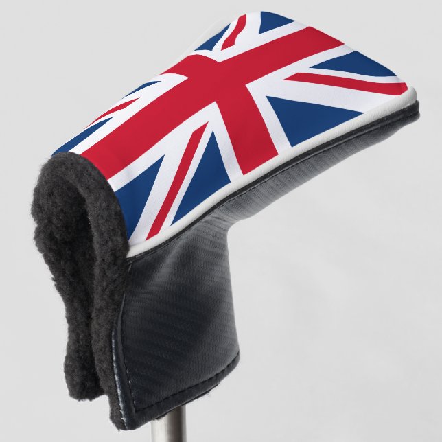 United Kingdom Union Jack Flag Golf Head Cover (3/4 Front)