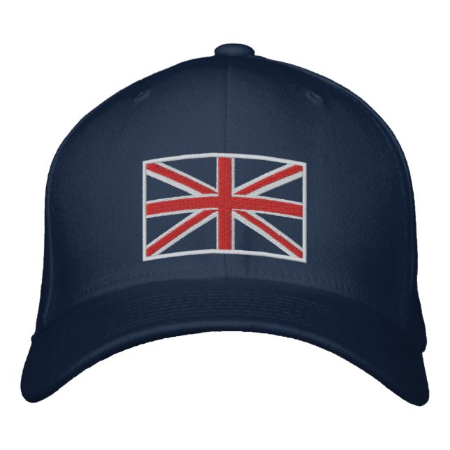 United Kingdom Union Jack Flag Hat (Blue) (Front)