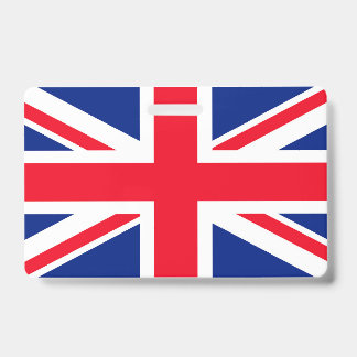 United Kingdom Union Jack Flag ID Badge