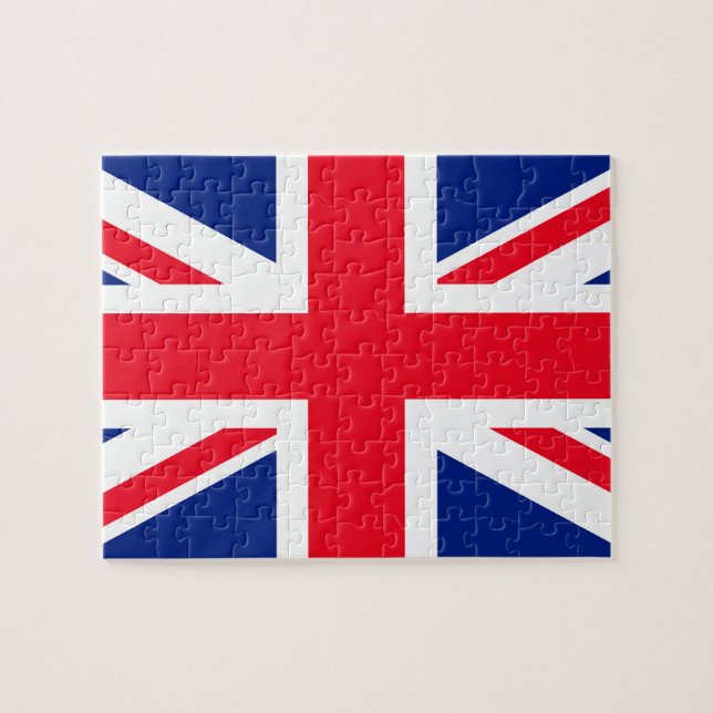 United Kingdom Union Jack Flag Jigsaw Puzzle (Horizontal)
