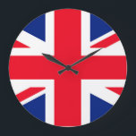United Kingdom Union Jack Flag Large Clock<br><div class="desc">United Kingdom Union Jack Flag</div>