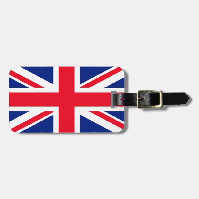 United Kingdom Union Jack Flag Luggage Tag (Front Horizontal)