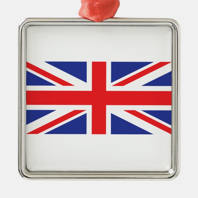 United Kingdom /Union Jack Flag Metal Tree Decoration (Front)