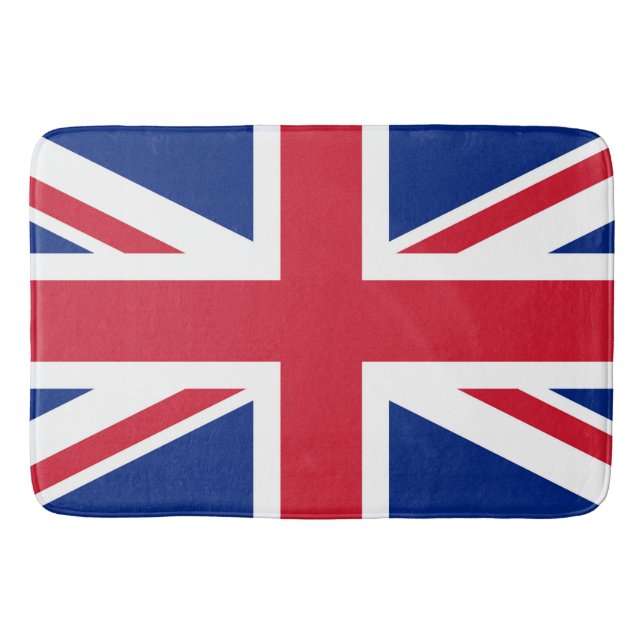 United Kingdom Union Jack Flag of British Colonies Bath Mat (Front)