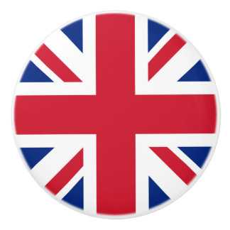United Kingdom Union Jack Flag of British Colonies Ceramic Knob