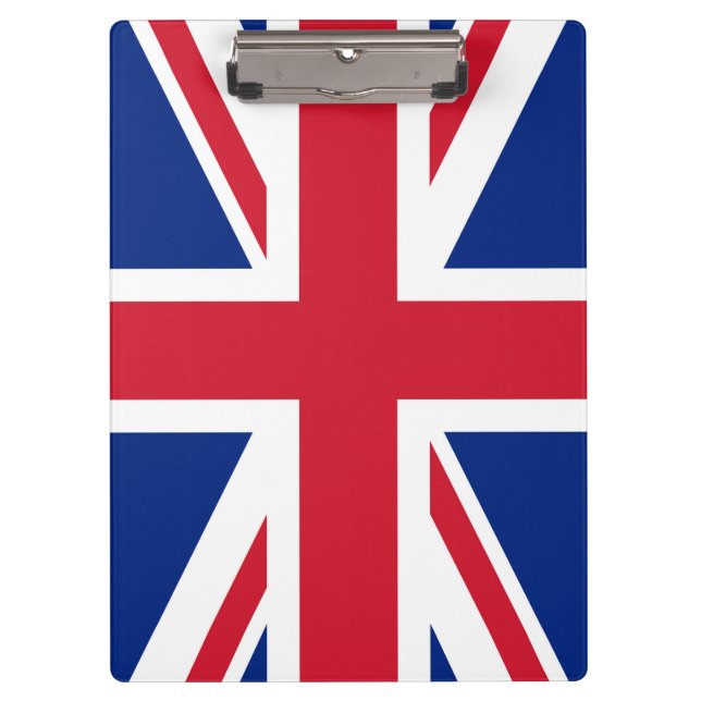 United Kingdom Union Jack Flag of British Colonies Clipboard (Front)