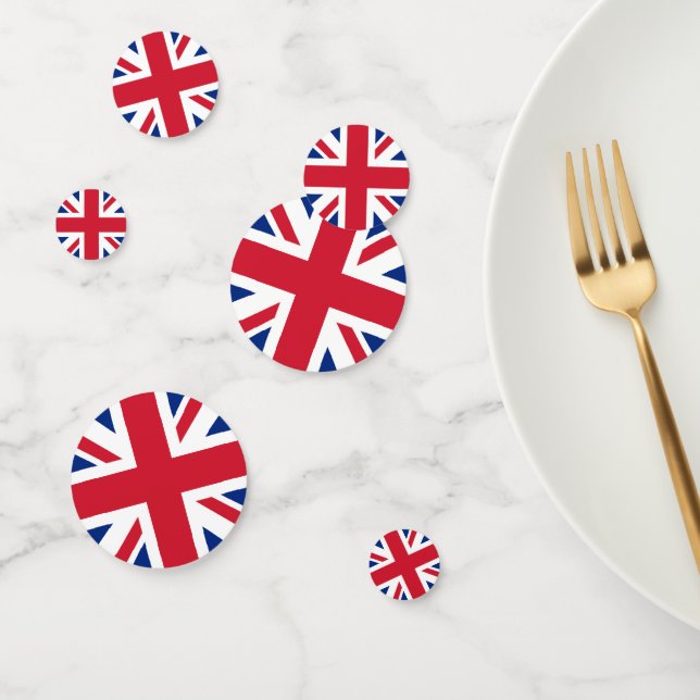 United Kingdom Union Jack Flag of British Colonies Confetti (Group)