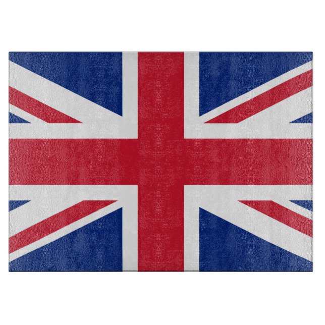 United Kingdom Union Jack Flag of British Colonies Cutting Board (Front)