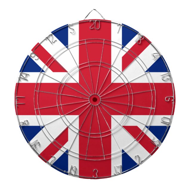 United Kingdom Union Jack Flag of British Colonies Dartboard (Front)