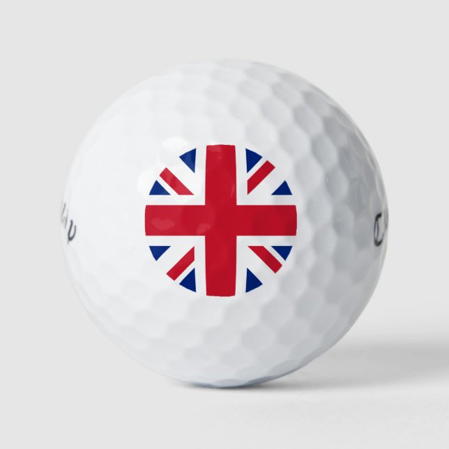 United Kingdom Union Jack Flag of British Colonies Golf Balls (Front)
