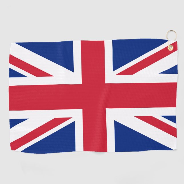 United Kingdom Union Jack Flag of British Colonies Golf Towel (Horizontal)