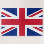 United Kingdom Union Jack Flag of British Colonies Jigsaw Puzzle<br><div class="desc">The Union Jack, a tapestry woven with threads of history, flutters proudly, a symbol of a nation forged in unity. Its story begins in 1606, when King James VI of Scotland ascended to the English throne as King James I. To commemorate the union of these two kingdoms, he commissioned a...</div>