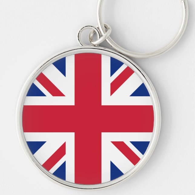 United Kingdom Union Jack Flag of British Colonies Key Ring (Front)