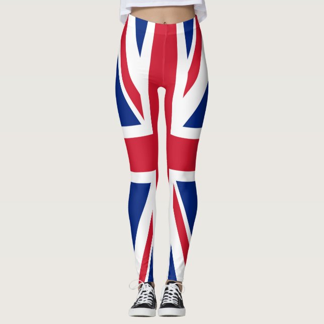 United Kingdom Union Jack Flag of British Colonies Leggings (Front)