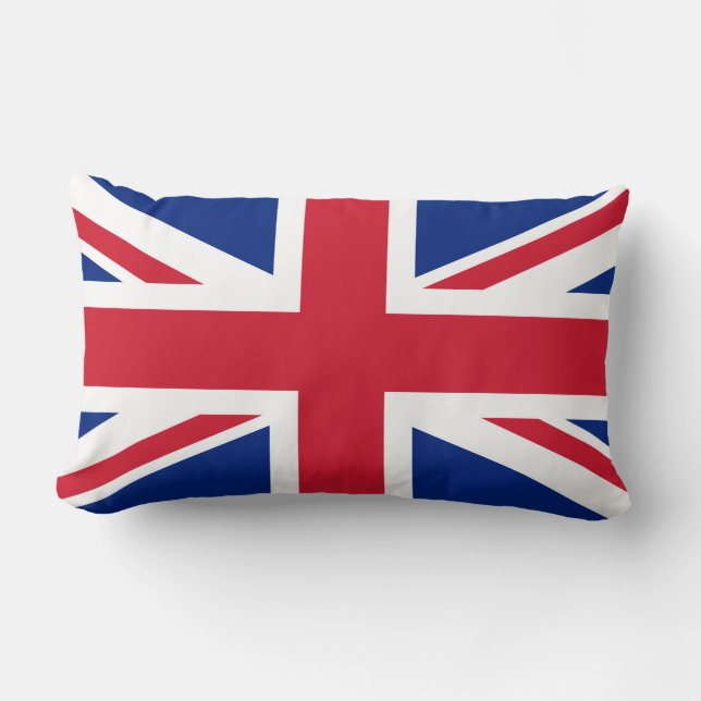 United Kingdom Union Jack Flag of British Colonies Lumbar Cushion (Front)