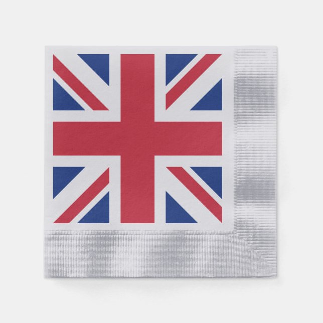United Kingdom Union Jack Flag of British Colonies Napkin (Front)