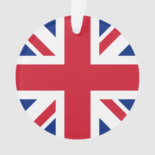 United Kingdom Union Jack Flag of British Colonies Ornament (Front)