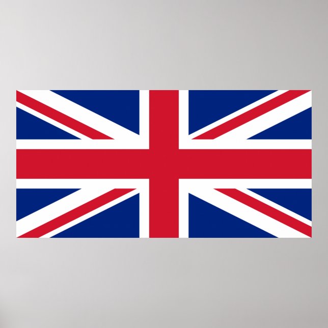 United Kingdom Union Jack Flag of British Colonies Poster (Front)